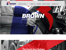 Tablet Screenshot of brownintegratedlogistics.com